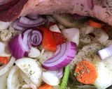 Foto del paso 6 de la receta: Carne mechada al horno más verduras