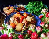 Hình bước làm 4 của món Ba rọi kho tá lả