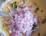 A picture of step 3 of Moong dal appe.