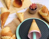 Hình bước làm 2 của món Bánh ốc quế