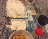 Foto del paso 1 de la receta: Balls de arroz especiales rellenas con crema de garbanzos