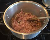 A picture of step 2 of Mince meat (lamb/ beef) and Potato Curry (Aloo Keema).