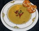 Foto del paso 6 de la receta Sopa de arvejas secas partidas con tostadas de queso de cabra. Jon Style