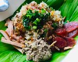 Hình bước làm 5 của món Xôi mặn Sài Gòn (bằng nồi cơm điện)