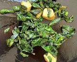 A picture of step 5 of Pudina Kobbari Pachadi/Mint Coconut Chutney (South India Special).