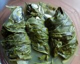 Foto langkah ke 7 dari resep Ikan masak bungkus daun singkong.
