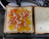 รูปขั้นตอนการทำที่ 4 ของ แซนวิชปูอัดพริกหวาน