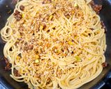 Une image de l'étape 4 de Spaghetti tomates séchées et pain croustillant à la pistache !!.
