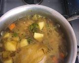 A picture of step 2 of 4ingredient chicken curry and rice..