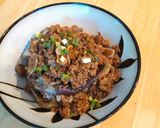 A picture of step 4 of Pork and Eggplant (肉末茄子🍆).