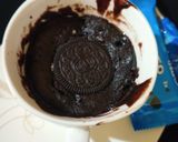 A picture of step 8 of One minute Oreo mug cake.