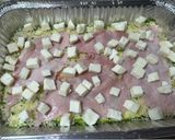 Foto del passaggio 5 della ricetta Lasagnetta di Zucchine, con prosciutto e mozzarella