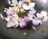 A picture of step 1 of Methi Matar Malai.