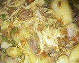 A picture of step 8 of Shredded fried chicken and potatoes.
