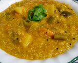 A picture of step 8 of Quinoa bisi bele bhat.