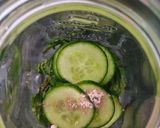 A picture of step 3 of Cucumber mint cooler.