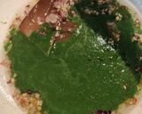 A picture of step 5 of Arroz Verde (Mexican green rice).