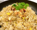 Hình bước làm 2 của món Cơm chiên ghẹ