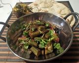 A picture of step 10 of Bhindi Karahi.
