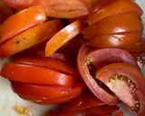A picture of step 5 of Pesarattu with tangy, spicy Thokku.