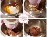 Une image de l'étape 1 de Brioche tout chocolat avec éclats.