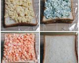 Foto langkah ke 5 dari resep Three Color Sandwich.