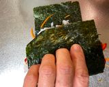A picture of step 4 of Japanese Kawaii Roll Sushi.