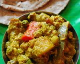 A picture of step 5 of Bhogi chi Bhaji.