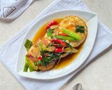 Foto langkah ke 6 dari resep Telur Ceplok Saus Tiram.