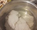 ,,Schab z groszkiem, patisonem i pieczarkami w sosie,, krok przepisu 3 zdjęcie