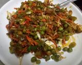 A picture of step 1 of Carrot green peas stuff idli.