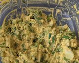 A picture of step 2 of Cauliflower leaves fritters / Bhajiya.