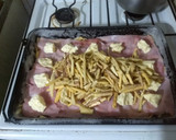 Foto del paso 3 de la receta: Tortilla de batata rellena de jamón y queso al horno