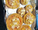 Foto del paso 4 de la receta: Ruedas de calabacín rellenas de choclo y jamón