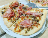 Foto del paso 8 de la receta: Pizza blanca de setas y jamón