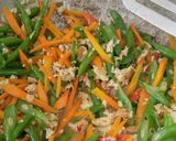 Foto langkah ke 1 dari resep Tumis buntel (buncis-wortel).