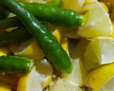 A picture of step 6 of Lemon Pickle.
