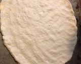 A picture of step 3 of 2 ingredient pizza dough 🍕.