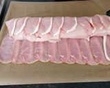 Sajttal sonkával töltött csirkemell baconbe tekerve recept fázis 4 fotója