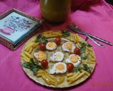 A picture of step 6 of Frozen Fried Egg  نیمرو با تخم مرغ یخ زده.