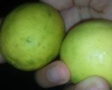 A picture of step 1 of Lemon juice and lemon soda.