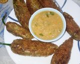 A picture of step 11 of Potato Stuffed Green Chillies.