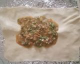 A picture of step 17 of Kolkata style Mughlai Paratha.