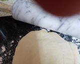 A picture of step 2 of My BBQ Mushroom 2 Cheese Thin Crust Pizza. 😊.