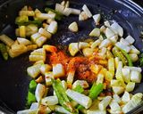 A picture of step 4 of Kohlrabi (Ganth Gobhi) dry sabji.
