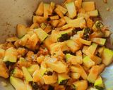 कद्दू की सब्जी(kaddu ki sabzi recipe in hindi) रेसिपी चरण 4 फोटो