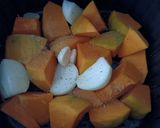 Foto del paso 1 de la receta: Crema de zapallo asado