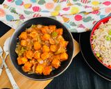 A picture of step 7 of Paneer Manchurian.