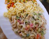 A picture of step 7 of Vegetarian Pasta Chaat/Salad.