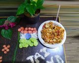 A picture of step 6 of Tricolour chatpati papad chat and salad art 🇮🇳.